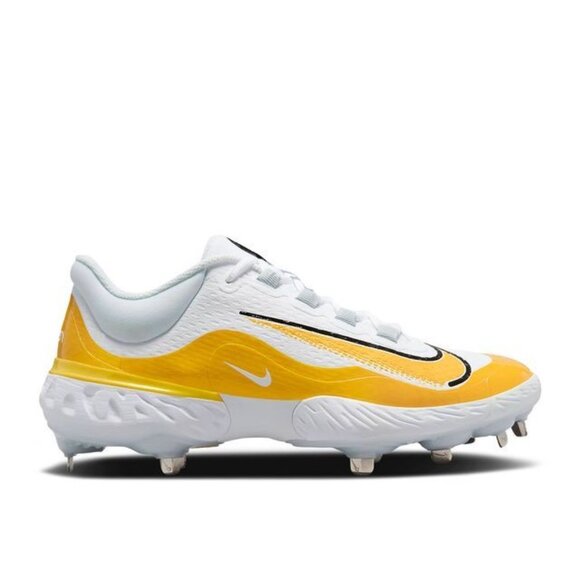 Nike Mens Alpha Huarache Elite 4 Metal Baseball Cleats DR6851-100 Yellow Size 7 - Picture 2 of 10